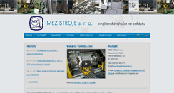 Desktop Screenshot of mezstroje.cz